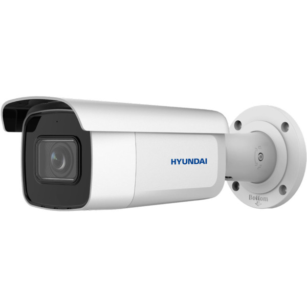 Cámara IP HYUNDAI. 8MP@20ips, H.265+/H.265. ICR, 0,005 lux, IR 60m. Óptica motorizada 2,8~12 mm. WDR 120dB, 3D-DNR, ROI. Protecc