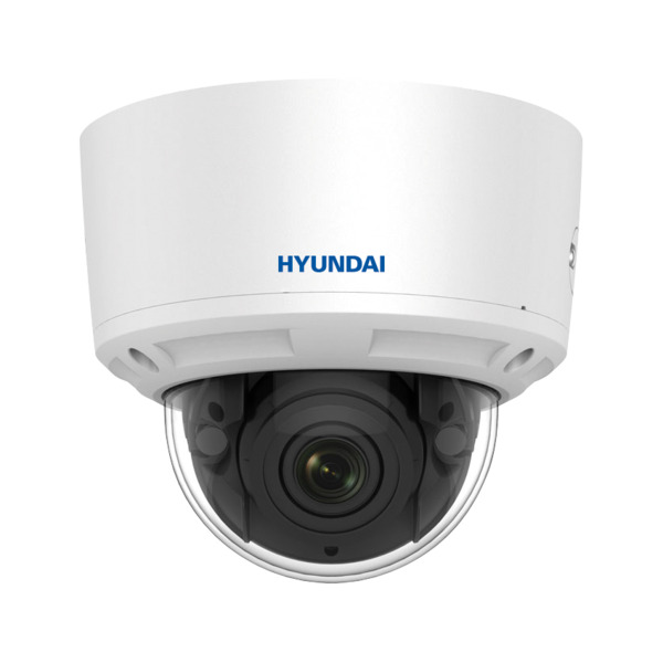 Domo fijo IP HYUNDAI NEXTGEN de 2MP con iluminación infrarroja 30m, antivandálica apta para exterior. Formato H.265+/H.265/H.264