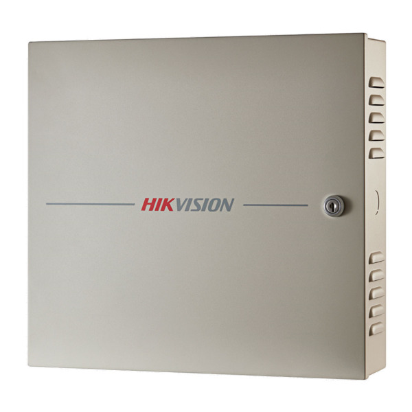 Controladora de accesos HIKVISION de 2 puertas. Para 4 lectores RS485 o 4 lectores Wiegand. Hasta 100 000 tarjetas. Registro de