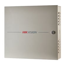 Controladora de accesos HIKVISION de 4 puertas. Para 8 lectores RS485 o 4 lectores Wiegand. Hasta 100 000 tarjetas. Registro de