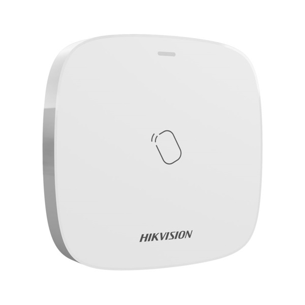 Lector de tags vía radio HIKVISION. Comunicación bidireccional con frecuencia 868MHz. Encriptado AES-128. Tamper antisabotaje. 3