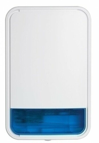 DSC Neo PG8911B-BATT Sirena exterior vía radio Power G azul. Incluye batería