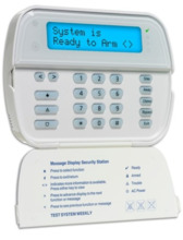 DSC WT5500P Teclado alfanum. radio bidirec. lector y tag Alexor 433 MHz.