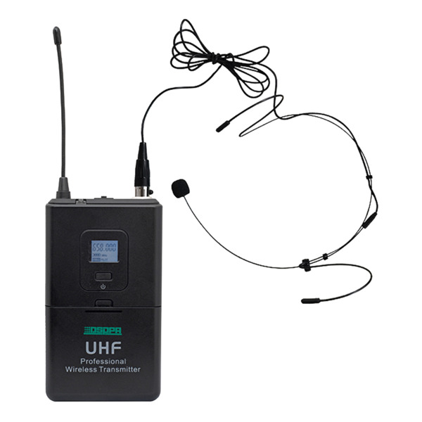 DSPPA DSPPA-D5813 Micrófono de diadema - UHF - Control de volumen - Hasta 8h de autonomía - Compatible con receptor DSPPA-D5815