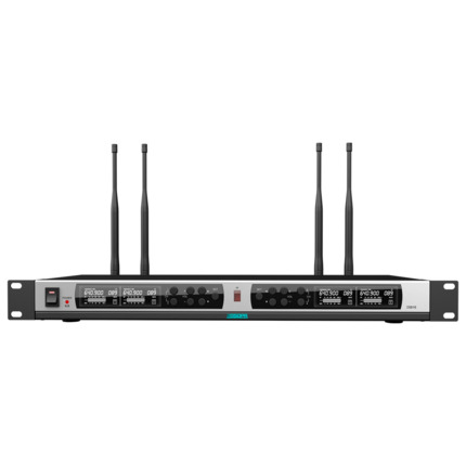 Comprar DSPPA DSPPA-D5816 Receptor de micrófonos inalámbrico - Cuatro canales - Pareado mediante IR - Control de volumen para cada canal - Salida XLR - Compatible con micros DSPPA-D58XX