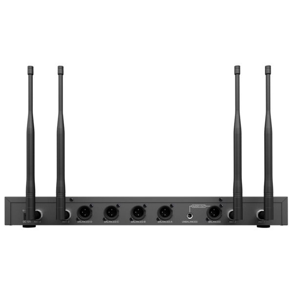 DSPPA DSPPA-D5816 Receptor de micrófonos inalámbrico - Cuatro canales - Pareado mediante IR - Control de volumen para cada canal (1)