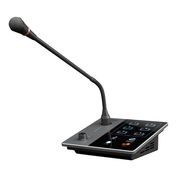 DSPPA DSPPA-DMA20 Micrófono de pupitre - Pulsador para anuncios - Hasta 6 micros encadenables - Alimentación mediante amplificad (3)