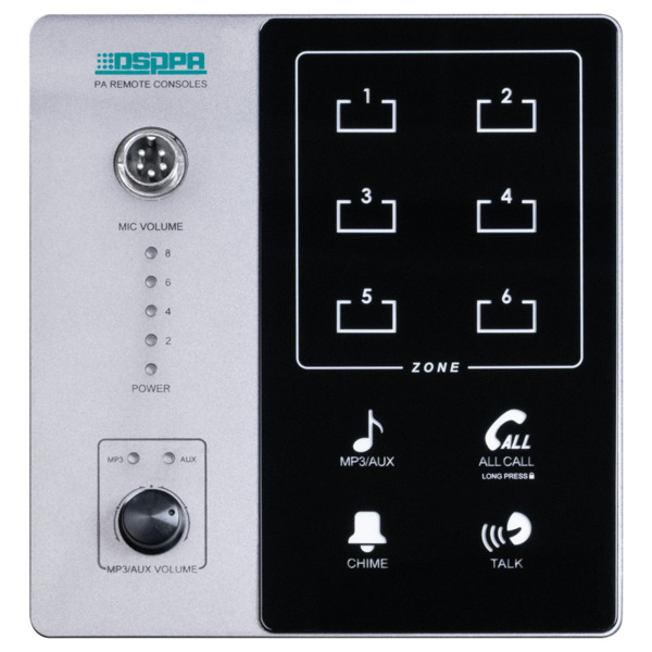 DSPPA DSPPA-DMA60M Micrófono de pupitre - Pulsador para anuncios - Hasta 6 micros encadenables - Alimentación mediante amplifica (7)