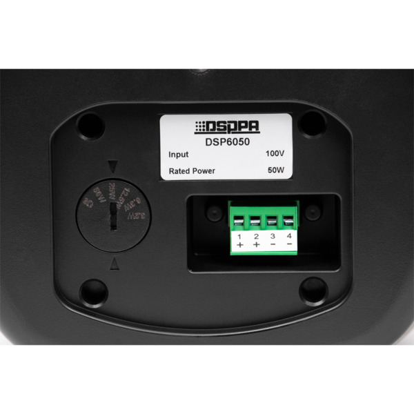 DSPPA DSPPA-DSP6050 Altavoz de techo  - Altavoz de rango completo 1x6.5&quot; + 1x1&quot; - Potencia 70V / 100V - Sensibilidad 8 (5)