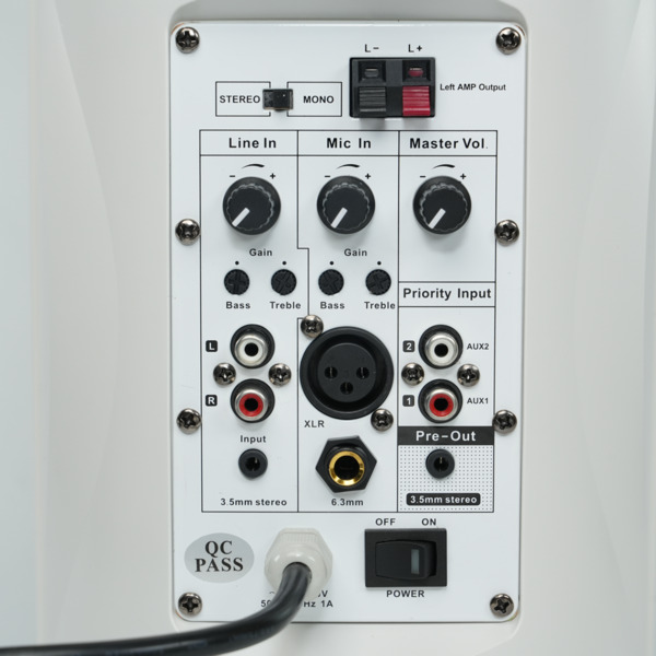 DSPPA DSPPA-DSP6606W Altavoz de techo  - Altavoz de rango completo 1x5&quot; + 1x1&quot; - Potencia 2 x 30W - Múltiples entradas (5)