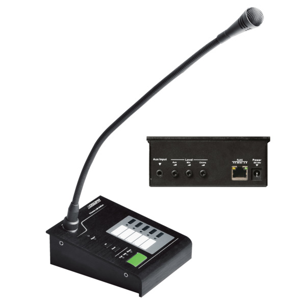 DSPPA DSPPA-MAG505R Micrófono de condensador - Micrófono de pupitre - Patrón cardioide - Selección de 5 zonas - Compatible con m