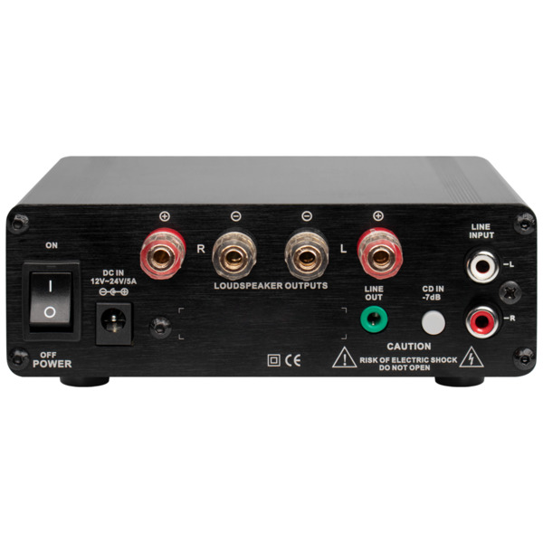 DSPPA DSPPA-Mini50 Amplificador reproductor - 2 x 60W - Conexión Bluetooth - Reproducción USB - Presets de ecualización - Mando (1)