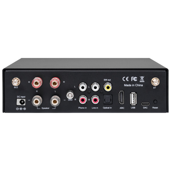 DSPPA DSPPA-MINI502 Amplificador reproductor - 2 x 50W - Conexión Bluetooth dual - Reproducción USB - Ajustes para ecualización (5)