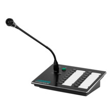 DSPPA DSPPA-PAVA9008 Micrófono de pupitre  - Anuncios generales y de emergencia - 16 teclas de selección de zona - Uso manual y