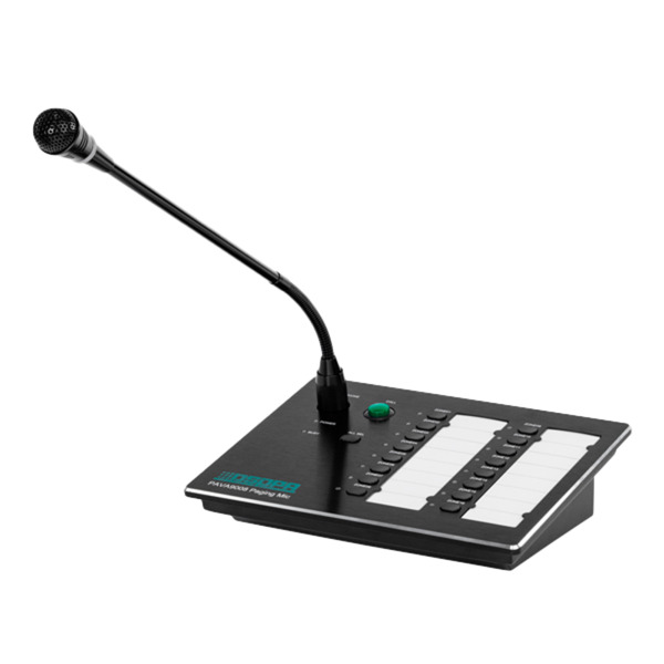 DSPPA DSPPA-PAVA9008 Micrófono de pupitre  - Anuncios generales y de emergencia - 16 teclas de selección de zona - Uso manual y