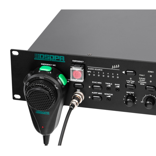 DSPPA DSPPA-PAVA9500 Sistema de emergencia - Amplificador de backup - Potencia 500W - 2 Entradas MIC - 4 entradas LINE - Softwar (3)