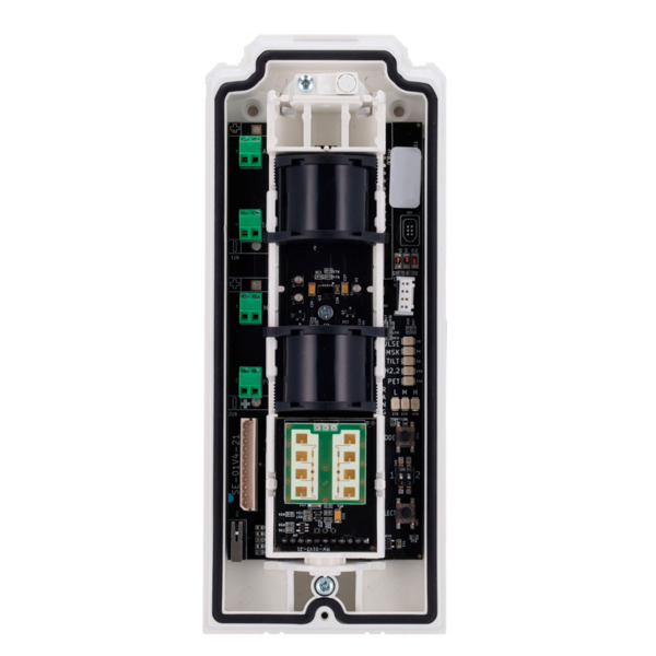 DUEVI DV-MONOLITH-DT-F Detector exterior Duevi cableado - Doble PIR y microondas (24 GHz) - Detección 15 m / Antimasking / Inmun (1)