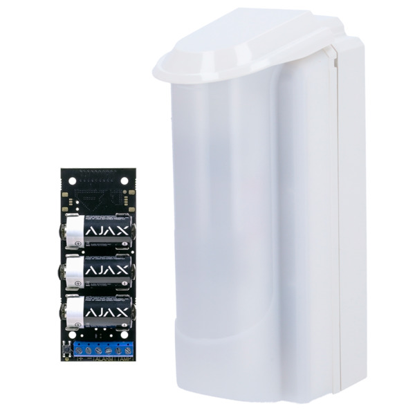 DUEVI DV-MONOLITH-DT-K Detector exterior Duevi bajo consumo - Compatible con Ajax Transmitter (incluido) - Doble PIR y microonda