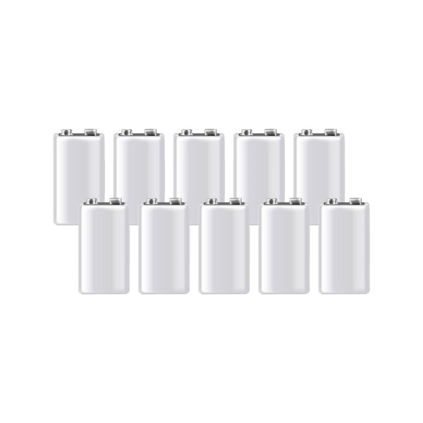Duracell DEM-345-P DEM-345-P Pila alcalina de 9V /726 mAh. Tamaño 6LR61. Terminal snap miniatura. Rendimiento fiable y resistenc