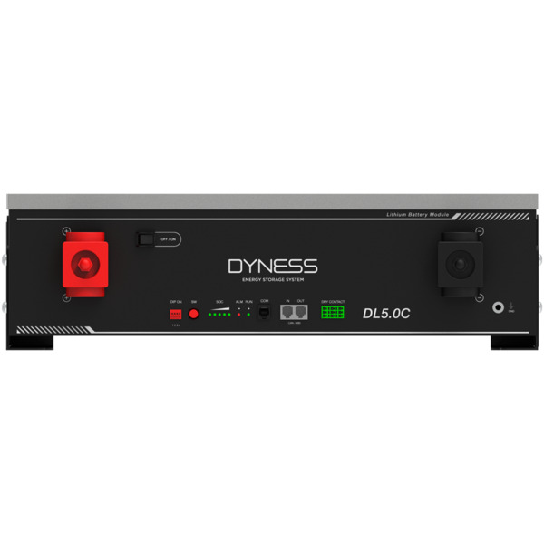 DYNESS DY-DLC-5120 Batería estacionaria - Capacidad 5120Wh - LiFePO4 51.2V / 100Ah - 6000 ciclos de vida - Hasta 50 unidades en (5)