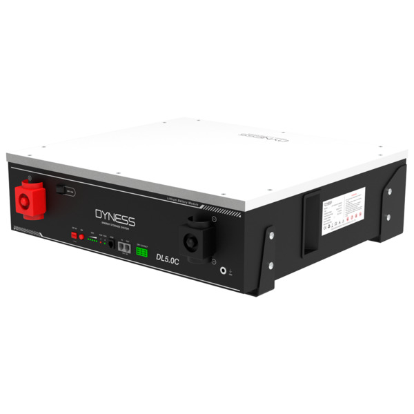 DYNESS DY-DLC-5120 Batería estacionaria - Capacidad 5120Wh - LiFePO4 51.2V / 100Ah - 6000 ciclos de vida - Hasta 50 unidades en (1)