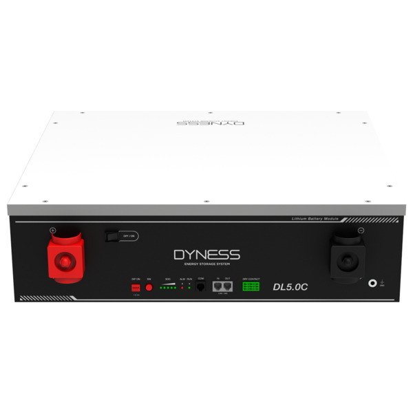 DYNESS DY-DLC-5120 Batería estacionaria - Capacidad 5120Wh - LiFePO4 51.2V / 100Ah - 6000 ciclos de vida - Hasta 50 unidades en