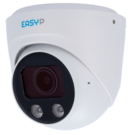 Comprar EASYP EP-IPT230ZA-8-DL Cámara Turret IP AI EASY-P - 8MP | Lente Motorizada 2.7~13.5 mm - IR 40 m | Luz blanca 30 m | Mic - Instalación Plug &amp; Play - Soporta UMD y Motion Detect 2.0 - IP67 | PoE | P2P | Metal