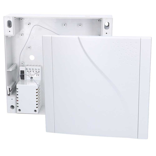 EBS QAR-365N QAR-365N Caja de plástico con accesorios y transformador para montar el comunicador QAR-360