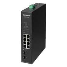 Edimax IGS-1210P Indus Din-Rail Switch 8xGbE PoE+