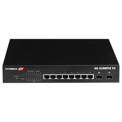 Edimax PRO GS-5208PLG V2 Switch 10xGB PoE+ (2xSFP)