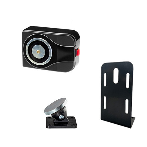 ELFRI KIT S20050-SN Retenedor para puerta cortafuegos de 50Kg/500N de suelo con pulsador de desbloqueo. Retenedor y soporte en c