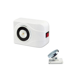 ELFRI S20050 Retenedor para puerta cortafuegos de 50Kg/500N con caja y pulsador de desbloqueo. Color blanco.
