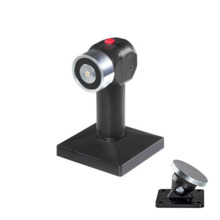 ELFRI S30060 Retenedor para puerta cortafuegos de 50Kg/500N con brazo configurable de 12,2 o 18,5 cm. y pulsador de desbloqueo