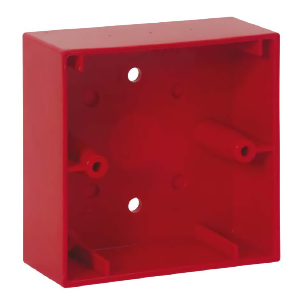ESSER 704980 Caja para montaje de pulsadores rojo IQ8 de diseño compacto en superficie para tubo visto o empotrado.