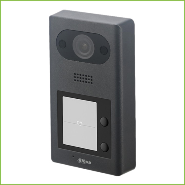 Estación Exterior de Videoportero IP 2-botones con Cámara 2MP PoE Mifare IK08 IP65 129º (1)