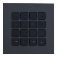 Estación Exterior Modular para Videoportero IP con Teclado para Series VTO4202FB-X. Color Negro