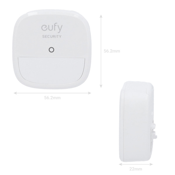 EUFY EUFY-ALARM-MOTION Sensor de movimiento Eufy by Anker  - Inalámbrico 868 MHz
 - Compatible con el sistema de alarma Eufy
 - (1)