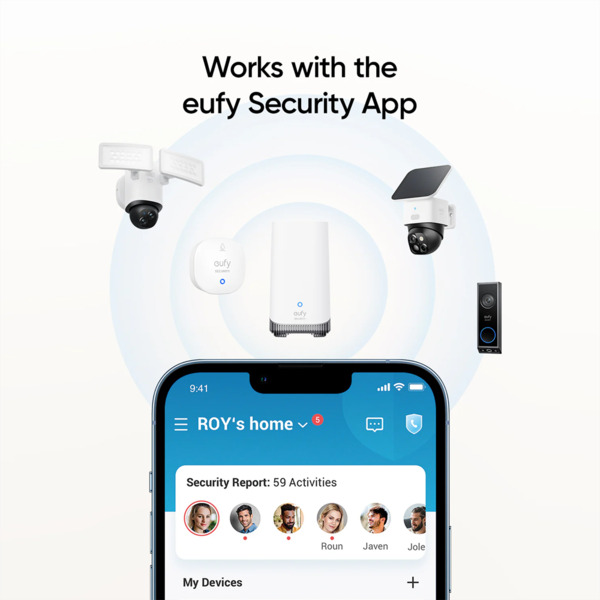 EUFY EUFY-ALARM-WATER Sensor de inundación y congelación Eufy  - Inalámbrico 868 MHz
 - Compatible con el sistema de alarma Eufy (9)
