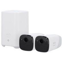 EUFY EUFY-CAM2PRO-S221 Kit 2 Cámaras + 1 HomeBase Eufy by Anker - 2K / 13400 mAh / Sensor PIR + Humanos - HomeBase WiFi / LAN /