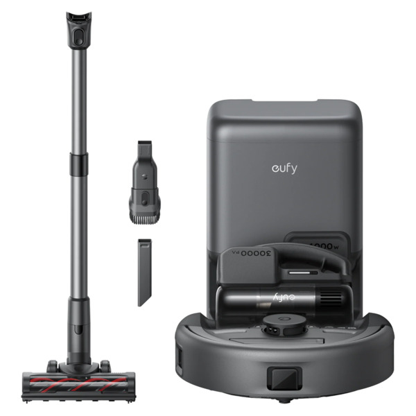 EUFY EUFY-CLEAN-ROBOVAC-E20 Robot Aspirador Eufy E20 3-en-1 - Potencia máxima de 30.000 Pa - Base de autovaciado - Limpieza a pr