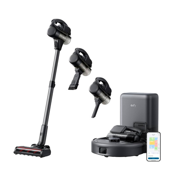EUFY EUFY-CLEAN-ROBOVAC-E20 Robot Aspirador Eufy E20 3-en-1 - Potencia máxima de 30.000 Pa - Base de autovaciado - Limpieza a pr (1)