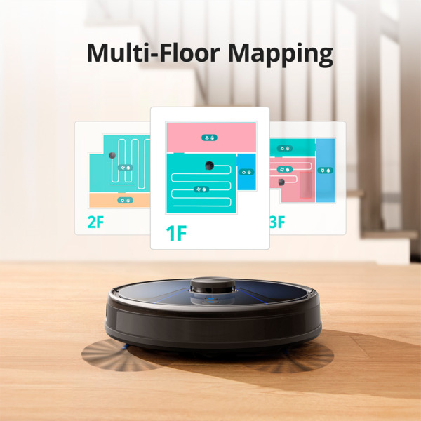 EUFY EUFY-CLEAN-ROBOVAC-L35-HYBRID Robot Aspirador Eufy by Anker - Potencia máxima de 3200 Pa - Capacidad del depósito 330 ml Po (5)
