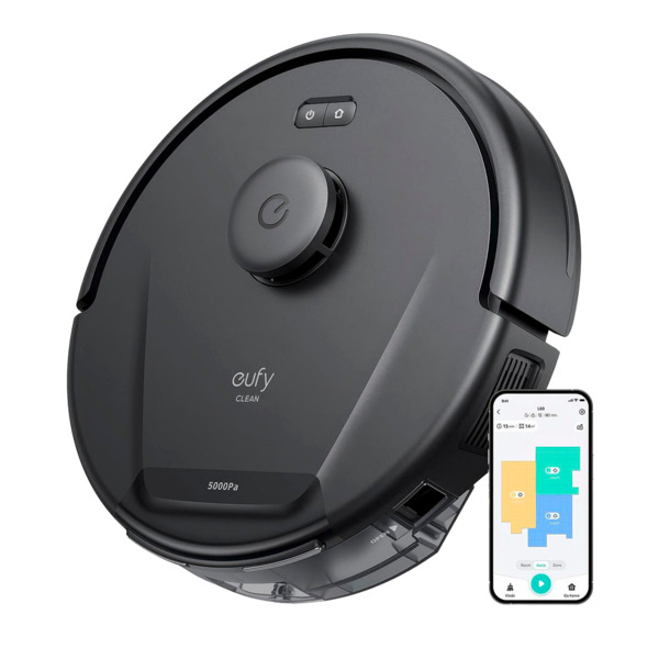 EUFY EUFY-CLEAN-ROBOVAC-L60-HYBRID Robot aspirador y trapeador Eufy by Anker - Potencia máxima de 5000 Pa - Capacidad depósito P