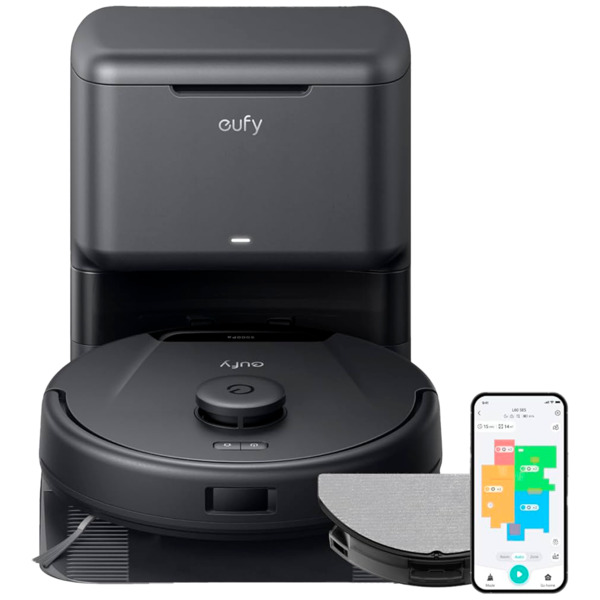 EUFY EUFY-CLEAN-ROBOVAC-L60-HYBRID-SES Robot aspirador y trapeador Eufy by Anker - Potencia máxima de 5000 Pa - Capacidad depósi (1)