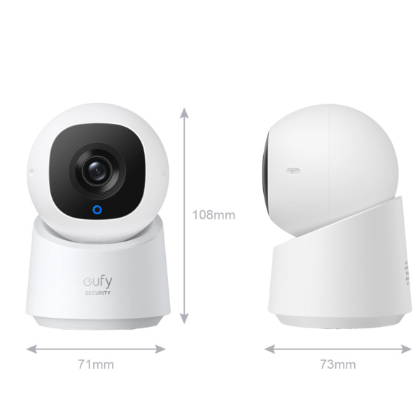 EUFY EUFY-INDOORCAM-C220 Cámara Eufy by Anker - 2K (1080P) - 1/2.7&quot; Progressive Scan CMOS - Lente 2.8 mm | WDR | IR 10 m - (1)
