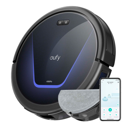 Comprar EUFY EUFY-ROBOVAC-G50-HYBRID Robot Aspirador Eufy by Anker - Potencia máxima de 4000 Pa - Capacidad del depósito 400 ml Polvo, 200 ml Agua - Tecnología BoostIQ / Navegación Dinámica - Mapas Varios Pisos  - Compatible con Amazon Alexa y asistente