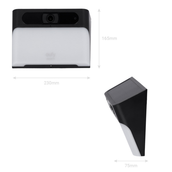 EUFY EUFY-SOLARWALL-LIGHTCAM-S120 Cámara con foco solar Eufy by Anker - Resolución 2K / Detección PIR y Humanos - Batería solar (1)