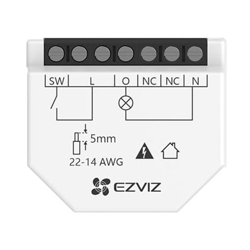 EZVIZ CS-T35-R100-W Relé WiFi Inteligente Color Blanco Control inalámbrico de iluminación CS-T35-R100-W (1)