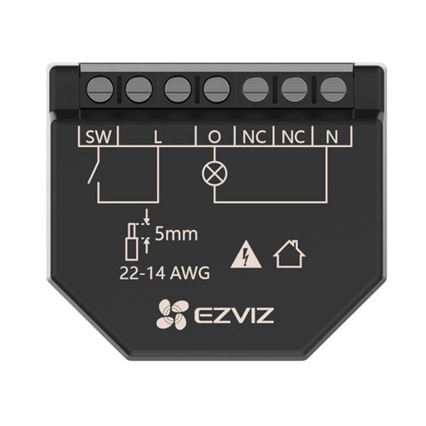 EZVIZ CS-T35-R100-WM Relé WiFi Inteligente Color Negro Control inalámbrico de iluminación Medición consumo eléctrico (2)