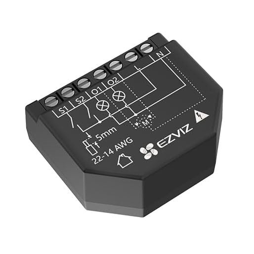 EZVIZ CS-T36-R100-WM Relé WiFi Inteligente Color Negro Control inalámbrico de iluminación. Medición consumo eléctrico. Gestión d